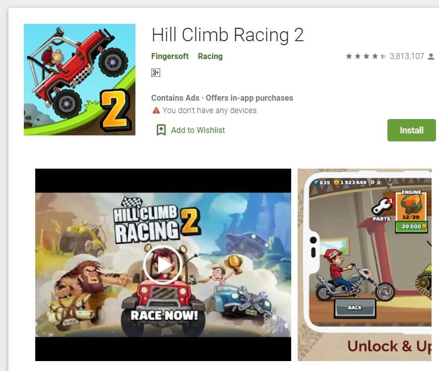 HILL-CLIMB-RACING-2 أفضل 11 لعبة بدون انترنت لـ Android التي بدون WiFi