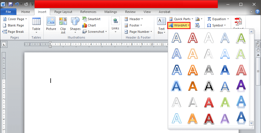 Insert-WordArt-by-finding-the-option-located-in-the-‘Insert’-tab-under-the-‘Text’-section كيفية تدوير صورة في Word