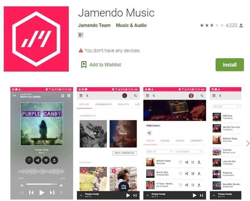 Jamendo أفضل 10 من المواقع القانونية لتحميل الموسيقى المجانية