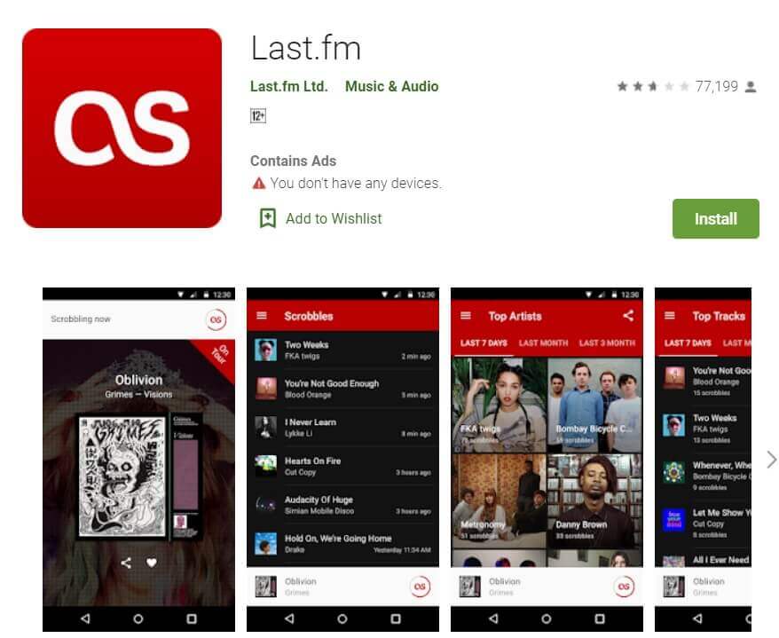 Last.fm_ أفضل 10 من المواقع القانونية لتحميل الموسيقى المجانية