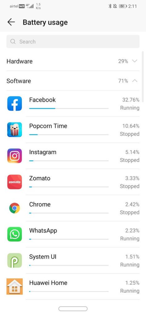 List-of-apps-along-with-their-power-consumption-473x1024-1 كيفية قتل تطبيقات Android التي تعمل في الخلفية