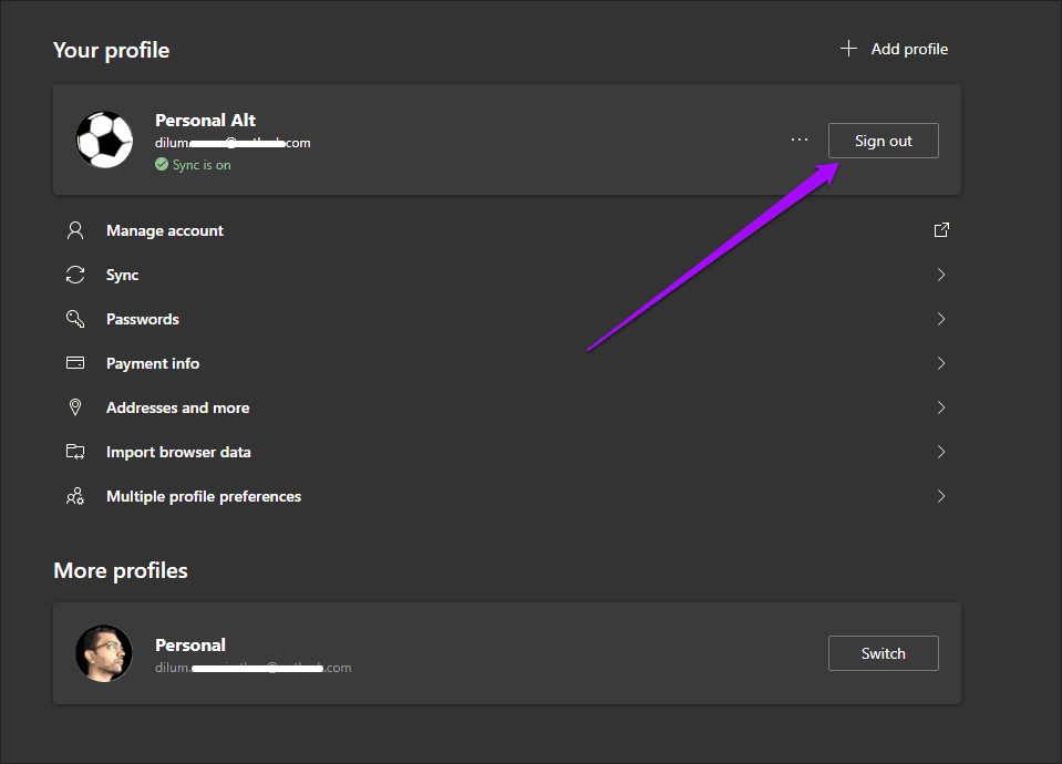 Microsoft-Edge-Chromium-Multiple-Profiles-16_4d470f76dc99e18ad75087b1b8410ea9 كيفية إنشاء واستخدام ملفات تعريف متعددة في Microsoft Edge مثل المحترفين