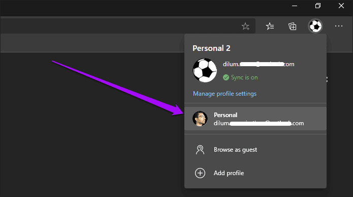 Microsoft-Edge-Chromium-Multiple-Profiles-8_4d470f76dc99e18ad75087b1b8410ea9 كيفية إنشاء واستخدام ملفات تعريف متعددة في Microsoft Edge مثل المحترفين