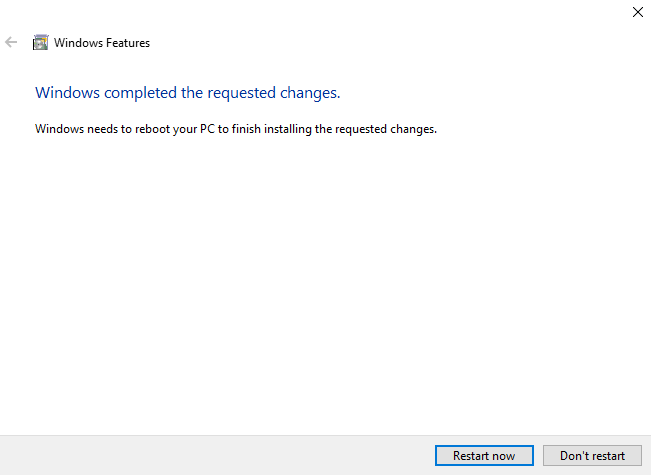 Need-to-restart-your-PC-by-clicking-on-the-Restart-Now-option كيفية تثبيت Linux Bash Shell على Windows 10