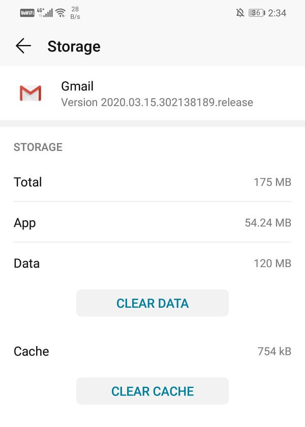 Now-see-the-options-to-clear-data-and-clear-cache إصلاح إشعارات Gmail لا تعمل على Android