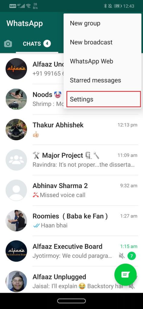 Now-tap-on-the-Settings-option-473x1024-2 إصلاح المشاكل الشائعة في WhatsApp