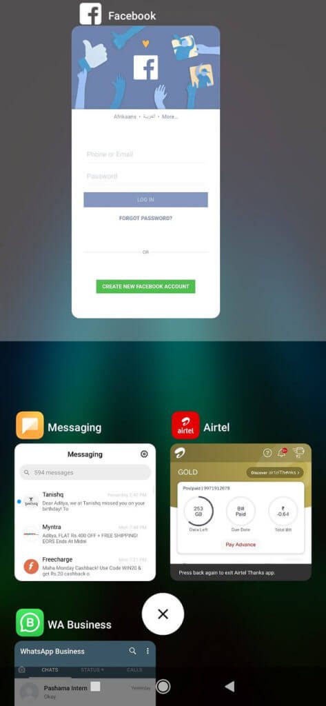 Now-you-can-choose-the-other-app-by-simply-scrolling-through-the-recent-apps-section-473x1024-1 كيفية استخدام وضع تقسيم الشاشة على Android