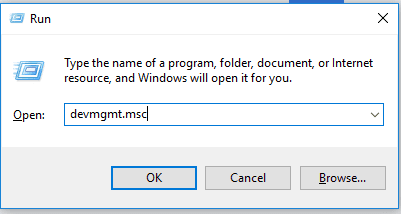Press-Windows-R-and-type-devmgmt.msc-and-hit-Enter-1 5 طرق لإيقاف لوحة اللمس على Windows 10