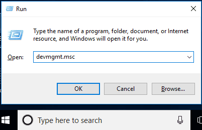Press-Windows-R-and-type-devmgmt.msc-and-hit-enter-to-open-device-manager إصلاح: مفتاح Windows على لوحة المفاتيح لا يعمل في Windows 10