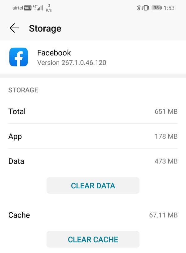 See-the-options-to-clear-data-and-clear-cache أفضل 9 طرق لإصلاح خطأ "للأسف توقف التطبيق"
