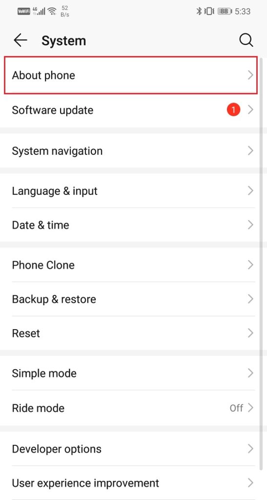 Tap-on-the-About-phone-option-547x1024-1 كيفية قتل تطبيقات Android التي تعمل في الخلفية