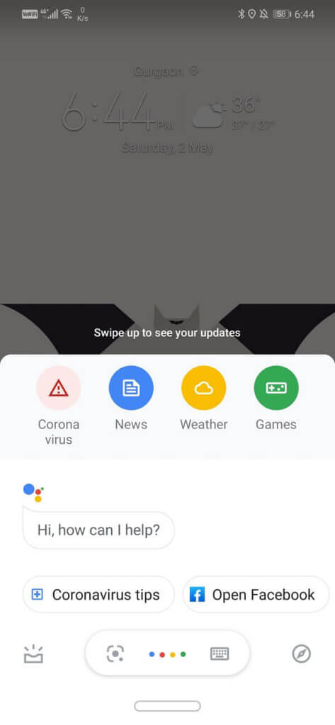 Tap on the floating colored dots to stop Google Assistant from listening to voice commands 473x1024 1 - كيفية مسح رموز QR مع هاتف Android