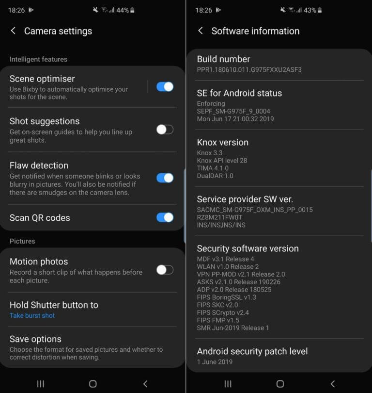 Turn on Scan QR Codes under Camera Settings Samsung 768x810 1 - كيفية مسح رموز QR مع هاتف Android