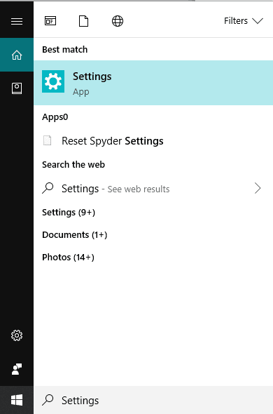 Type-Settings-in-the-Windows-search-b إصلاح تم حظر هذا الموقع من قبل مزود خدمة الإنترنت ISP في Windows 10