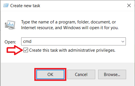 Type-cmd-and-press-ctrl-shift-enter-to-launch-Command-Prompt-with-administrative-privileges إصلاح: مفتاح Windows على لوحة المفاتيح لا يعمل في Windows 10