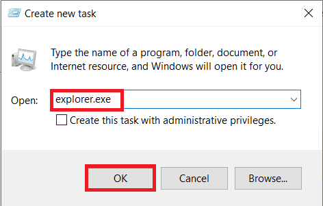 Type-explorer.exe-and-press-OK-to-restart-the-File-Explorer-process إصلاح: مفتاح Windows على لوحة المفاتيح لا يعمل في Windows 10
