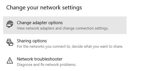 Under-Change-your-Network-settings-click-on إصلاح تم حظر هذا الموقع من قبل مزود خدمة الإنترنت ISP في Windows 10