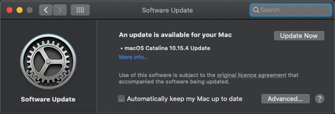Update-MacBook-to-the-latest-version-of-macOS كيفية إصلاح الوضع الداكن التلقائي في Mac