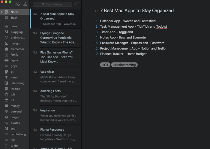 OneNote مقابل Bear Notes: أي تطبيق تدوين ملاحظات أفضل على Mac - %categories