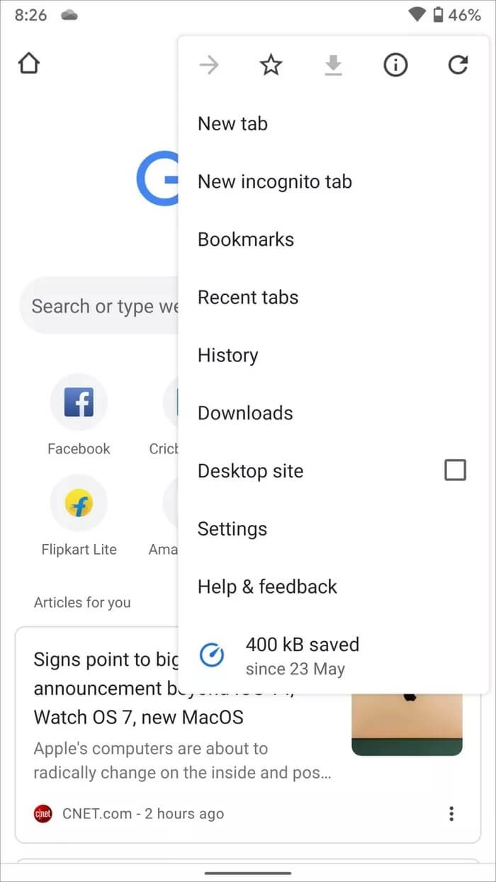 chrome-mobile-settings_935adec67b324b146ff212ec4c69054f لماذا أتلقى الإشعارات من Google Chrome