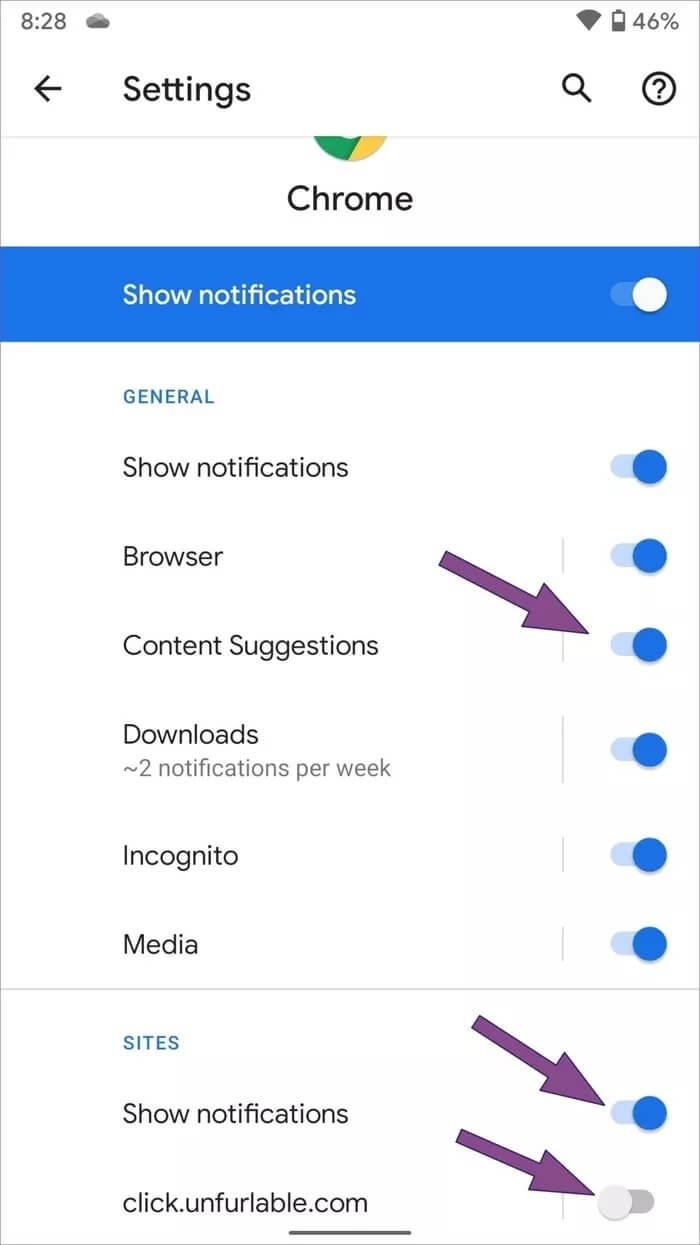 disable-chrome-mobile-notificaiton_935adec67b324b146ff212ec4c69054f لماذا أتلقى الإشعارات من Google Chrome