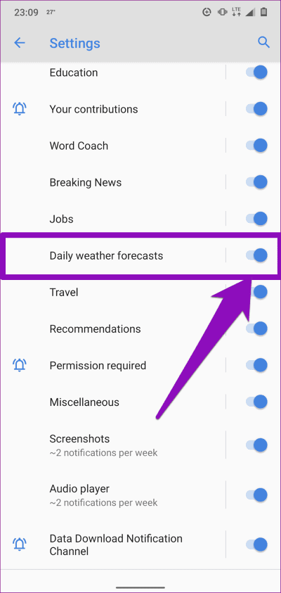 أفضل 5 طرق لتعطيل تنبيهات الطقس على Android - %categories