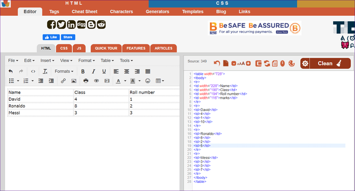 3 أفضل الطرق لتحويل Excel Sheet إلى جدول HTML - %categories