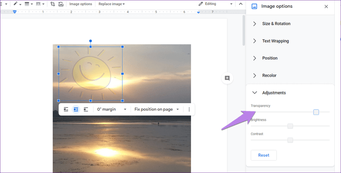 كيفية وضع صورة أو نص أعلى صورة أخرى في Google Docs - %categories