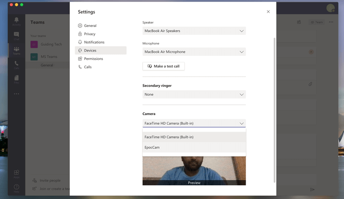 microsoft-teams-with-epoccam_935adec67b324b146ff212ec4c69054f كيفية استخدام EpocCam مع Zoom و Microsoft Teams و Skype و Google Meet على Mac
