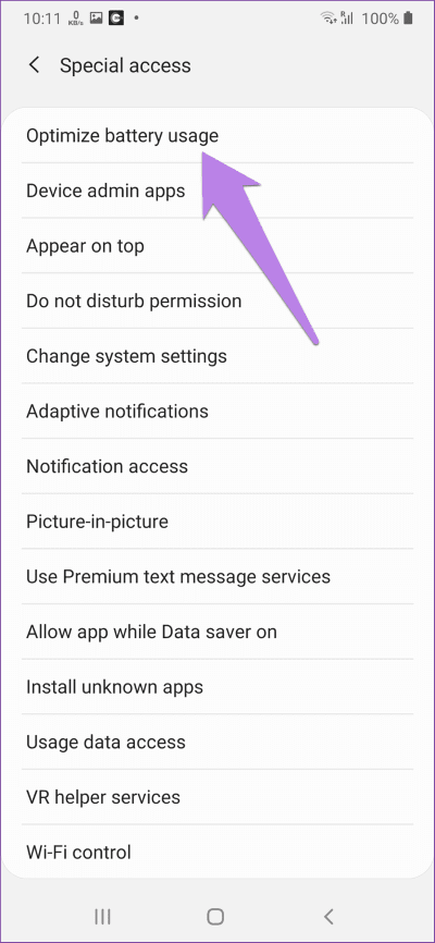 music-stops-playing-on-samsung-phone-10_4d470f76dc99e18ad75087b1b8410ea9 أفضل 8 إصلاحات لتوقف مشغل الموسيقى عند إيقاف تشغيل شاشة الهاتف لـ Samsung