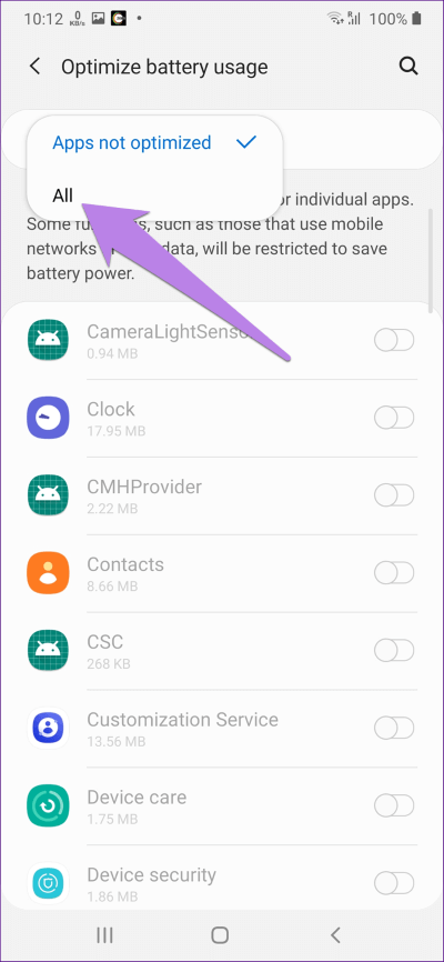 music-stops-playing-on-samsung-phone-12_4d470f76dc99e18ad75087b1b8410ea9 أفضل 8 إصلاحات لتوقف مشغل الموسيقى عند إيقاف تشغيل شاشة الهاتف لـ Samsung