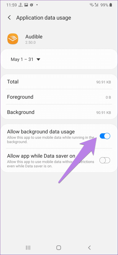 music-stops-playing-on-samsung-phone-19_4d470f76dc99e18ad75087b1b8410ea9 أفضل 8 إصلاحات لتوقف مشغل الموسيقى عند إيقاف تشغيل شاشة الهاتف لـ Samsung