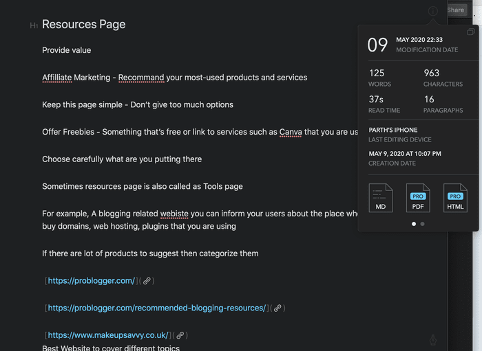 share-bear-notes_935adec67b324b146ff212ec4c69054f OneNote مقابل Bear Notes: أي تطبيق تدوين ملاحظات أفضل على Mac