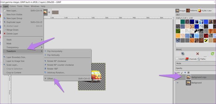 كيفية تجانب الصورة في GIMP. - %categories