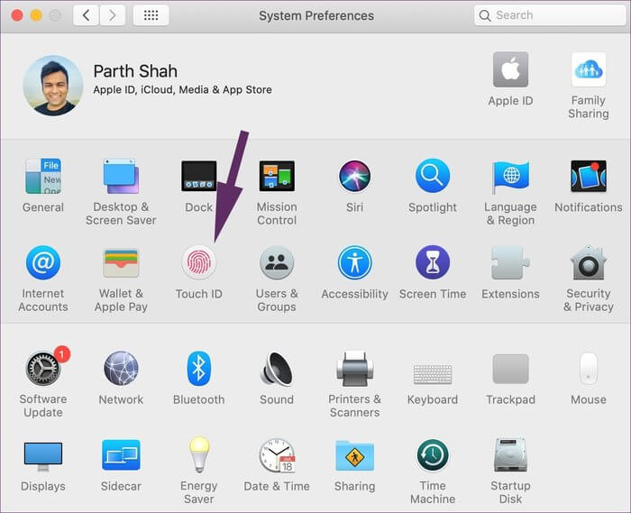 touch-id-in-settings_935adec67b324b146ff212ec4c69054f كيفية إعداد Touch ID واستخدامه لتأمين Mac الخاص بك