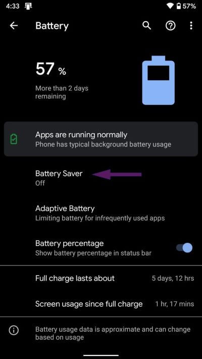 turn-off-battery-saver_935adec67b324b146ff212ec4c69054f أفضل 9 إصلاحات لعدم عمل إشعارات WhatsApp على iPhone و Android