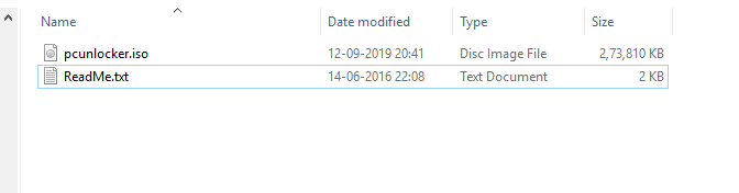 After-extracting-the-downloaded-Zip-file-you-will-get-one-ISO-file-and-one استعادة كلمات المرور المنسية على Windows 10 مع PCUnlocker