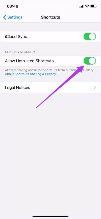 Alllow-Untrusted-Shortcuts-Iphone-Ipad-3_4d470f76dc99e18ad75087b1b8410ea9 ما هي اختصارات غير موثوق بها وهل يجب عليك السماح لها على iPhone