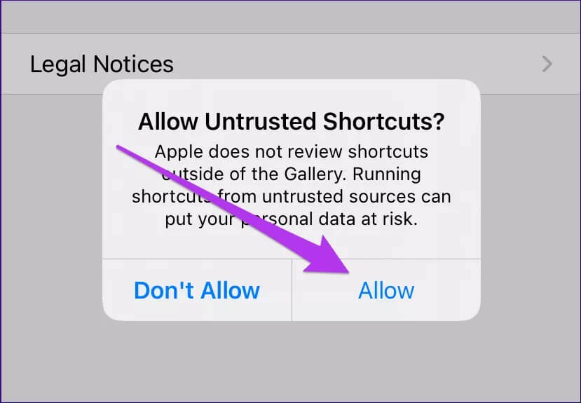 Alllow-Untrusted-Shortcuts-Iphone-Ipad-4_4d470f76dc99e18ad75087b1b8410ea9 ما هي اختصارات غير موثوق بها وهل يجب عليك السماح لها على iPhone