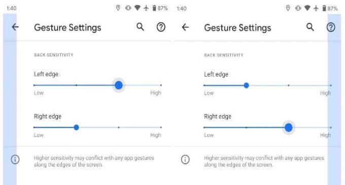 Android-11-back-gesture-sensitivity-1 25 من أهم ميزات Android 11 التي تحتاج إلى معرفتها
