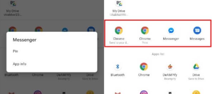 Android-11-share-menu-pinned-apps 25 من أهم ميزات Android 11 التي تحتاج إلى معرفتها