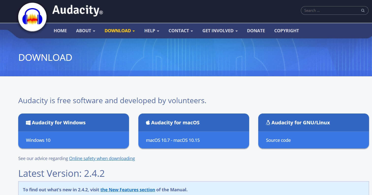 Audacity أفضل 9 برامج لإنتاج الموسيقى الشعبية لمستخدمي الكمبيوتر الشخصي