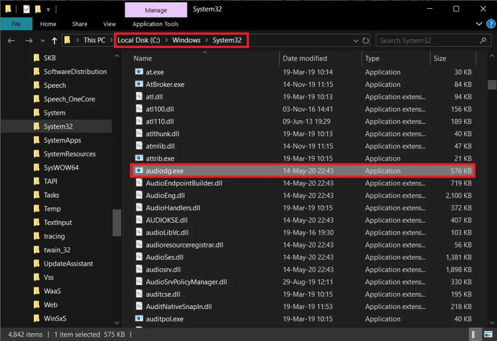 By-default-the-process-originates-from-the-CWindowsSystem32-folder-1024x703-1 إصلاح رسالة استخدام CPU عالي Audio Device Graph Isolation high CPU usage