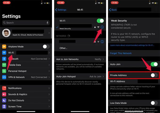 Change-Mac-Address-on-iPhone-Steps أصبح الآن من الأسهل تغيير عنوان MAC على iPhone بدون تخطي الحماية