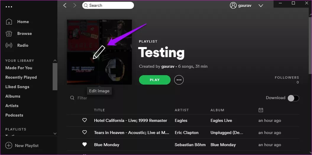 Change-Playlist-Cover-on-Spotify-10_4d470f76dc99e18ad75087b1b8410ea9 كيفية تغيير صورة غلاف قائمة التشغيل على Spotify على الهاتف المحمول وسطح المكتب والويب