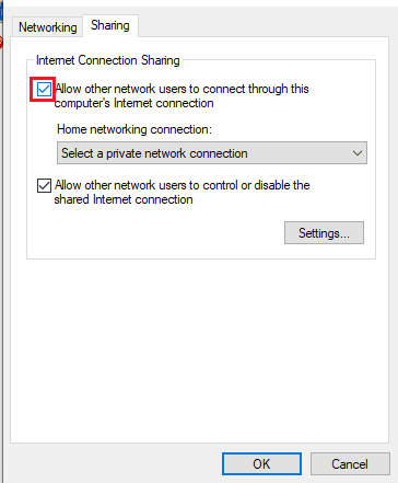 Check-the-checkbox-next-to-Allow-other-network-users-to-connect-through-this-computer’s-Internet-connecti ما هو محول Microsoft Virtual WiFi المصغر وكيفية تمكينه؟