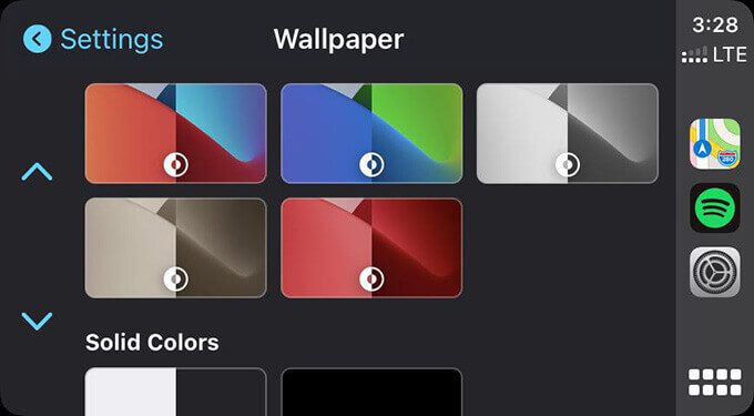 Choose-Wallpaper-from-Apple-CarPlay كيفية تغيير الخلفية على Apple CarPlay