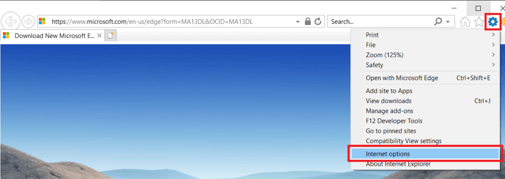 Click-on-Tools-gear-icon-located-at-the-top-right-hand-corner-and-then-select-Internet-Options-1024x363-1 كيفية إصلاح خطأ javascript:void(0)