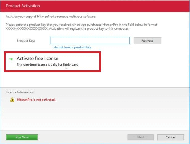 Click-on-the-Activate-free-license-option 4 طرق لإزالة إعادة توجيه ByteFence بالكامل