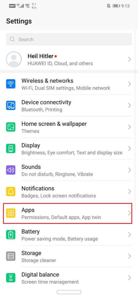 Click on the Apps option 1 473x1024 1 - كيفية مسح ذاكرة التخزين المؤقت على هاتف Android (ولماذا هو مهم)